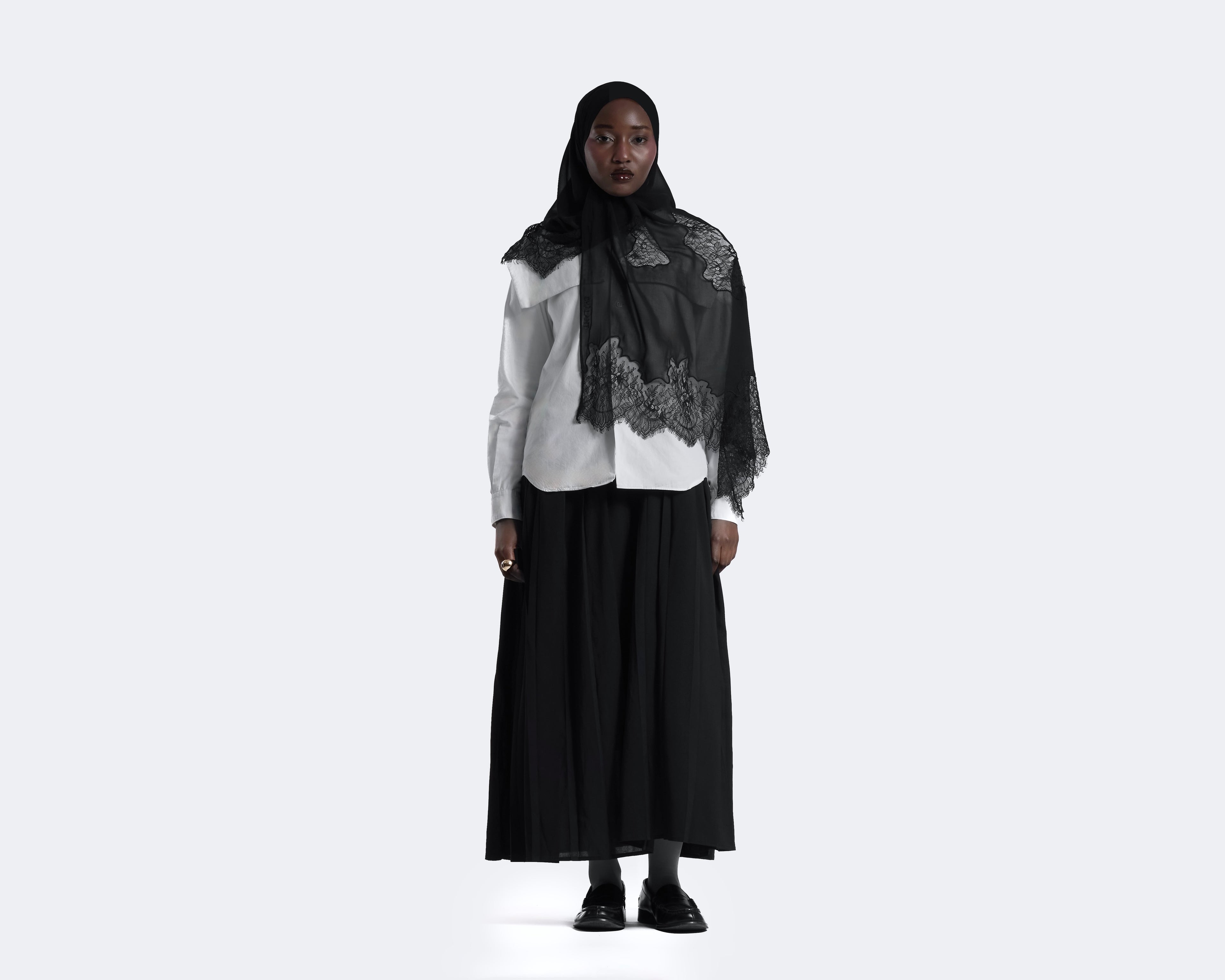 Dentelle Scarf Noir
