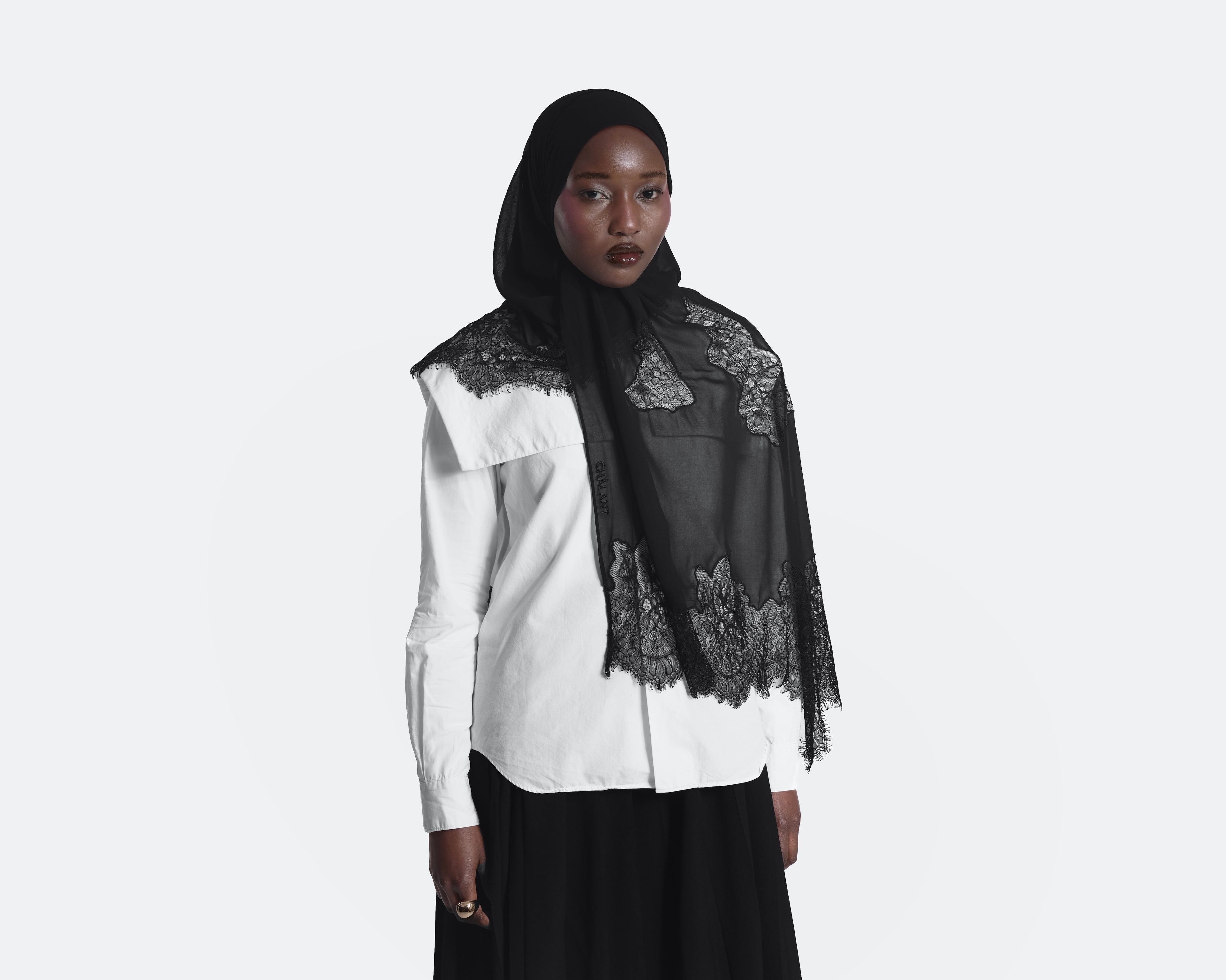 Dentelle Scarf Noir