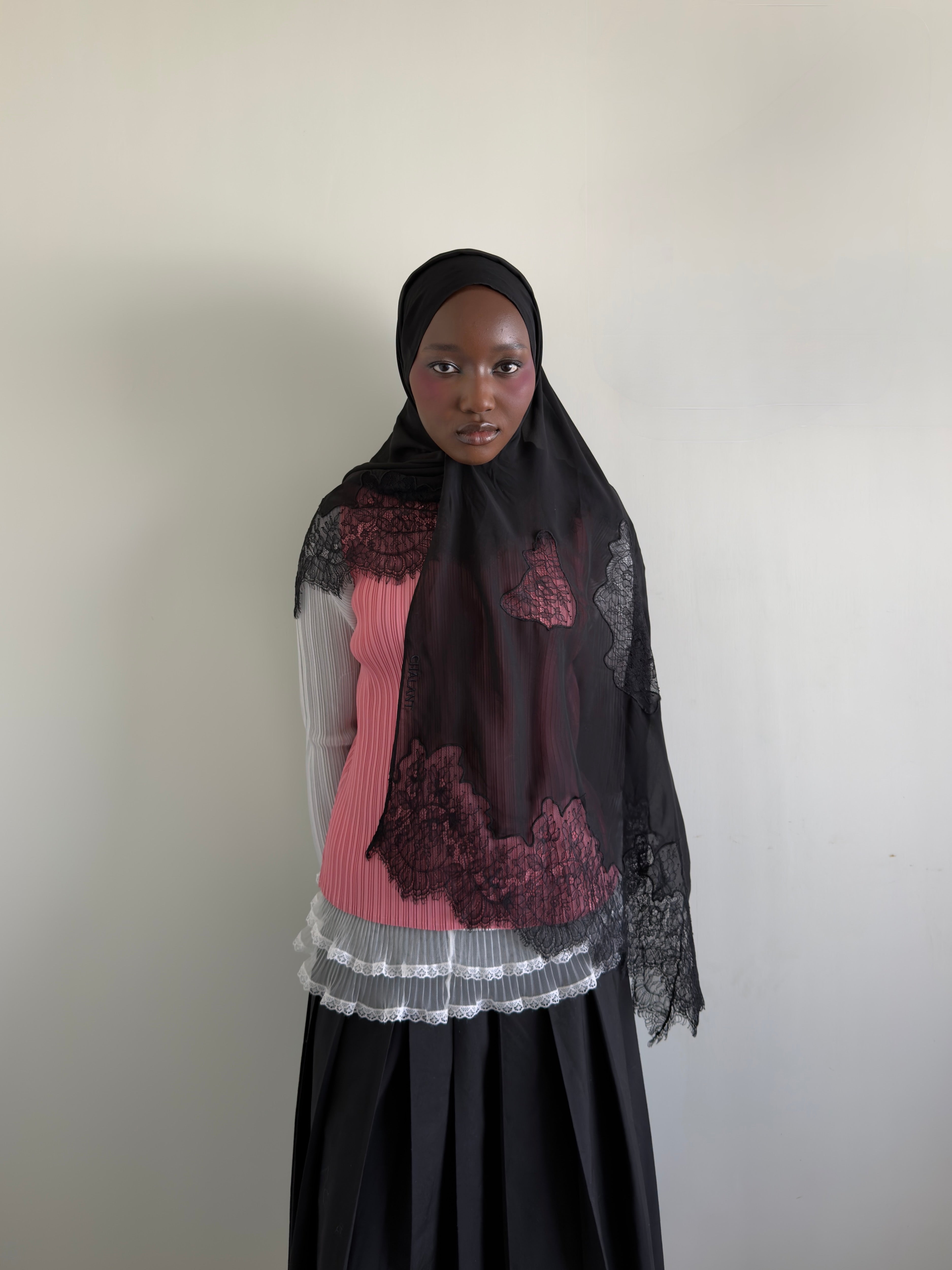 Dentelle Scarf Noir